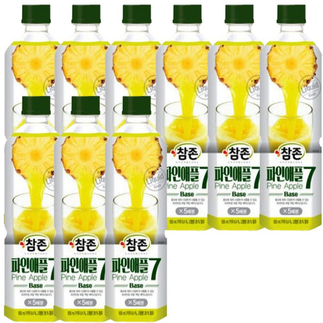 참존식품 파인애플7베이스 835ml, 9개