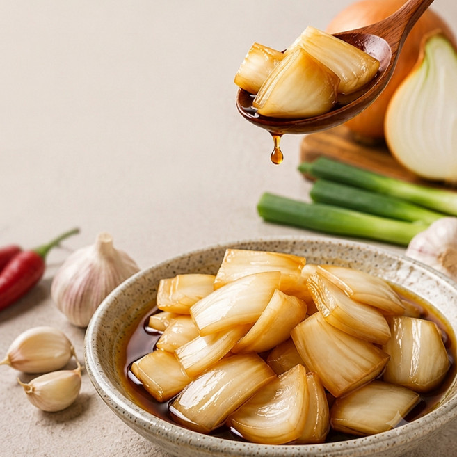 국산 아삭한 새콤달콤 양파장아찌 1kg, 1개