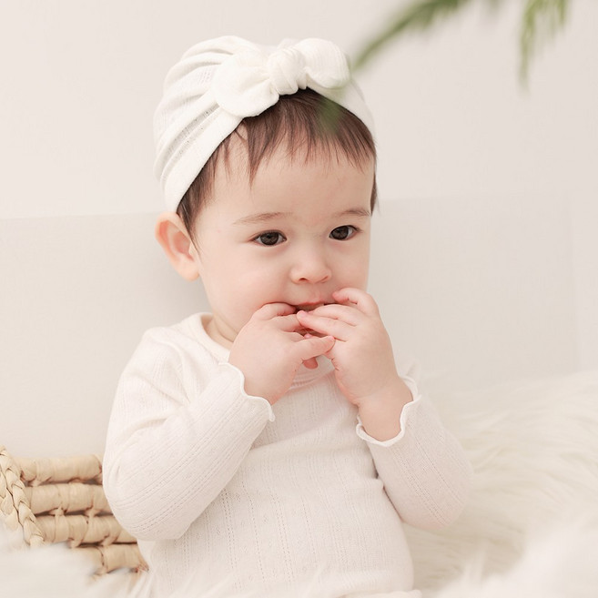 [출산백일선물]면아일렛 퓨어 2종세트