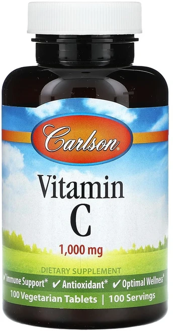 칼슨랩스 비타민C 1000mg 베지 정제 100정, 1개 - 쿠팡