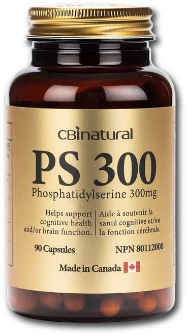 캐나다 70% 고순도 포스파티딜세린 300mg 90캡슐 3개월분 PS 300 집중력 인지력 기억력 두뇌 집중 케어 캐나다 본사 직발송, 1개, 90정 - 쿠팡