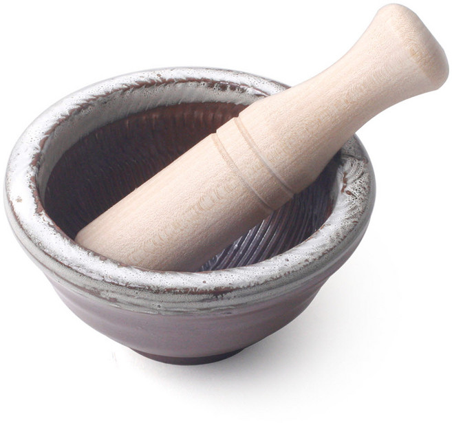 토탈하우스 여주 도자기절구 (중) 미니절구 깨절구 도자기깨갈이, 1개