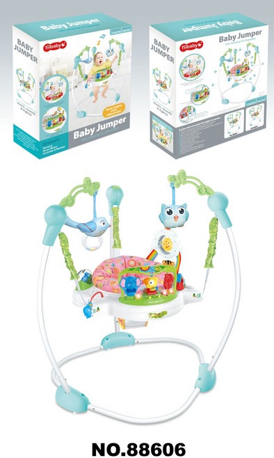 DFMEI 嬰兒電動震動音樂搖椅玩具架0-1歲安撫哄睡音樂躺椅玩具, 88606-英文彩盒:如圖