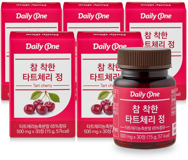 데일리원 참 착한 타트체리정, 5개, 30정