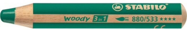 스타빌로 우디 3in1 멀티색연필 880JS533 다크그린 JS
