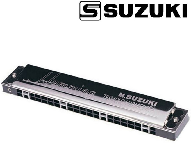 미성악기 SUZUKI 스즈키 복음 트레몰로 하모니카 SU-21 허밍 21홀, A#, SU_21, 1개