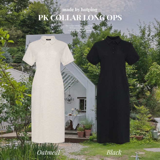 핫핑 바네치 피케 트임 카라 롱원피스