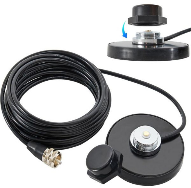 Superbat NMO 차량용 안테나 마운트 UHF PL 259 커넥터 RG58 동축 케이블 자동차 트럭 CB 라디오 아마추어 햄