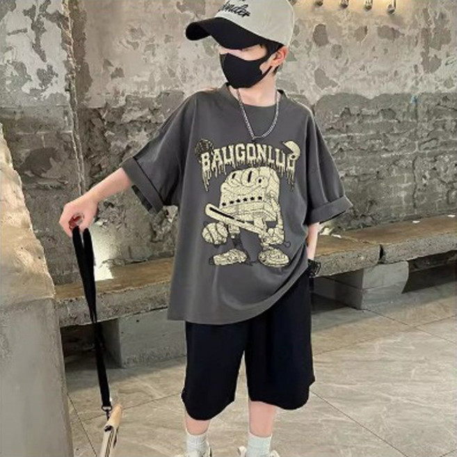 재한 초등학생 주니어 캐주얼 오버핏 상하복세트 [2667]