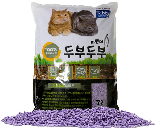 테비 두부두부 일반입자 라벤더 7L 1개