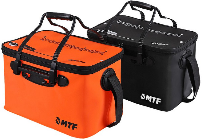MTF 다용도 보조 밑밥가방 밑밥통 보조가방 낚시용품, 오렌지