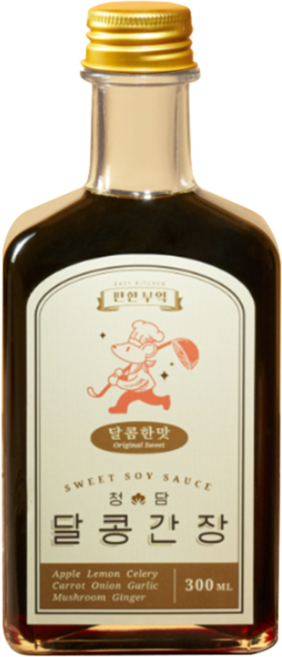 수제 저염 맛간장 달콩간장, 1개, 300ml