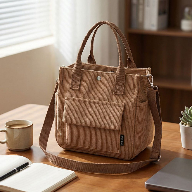 벨라킨 코듀로이 미니 골지 데일리 가방