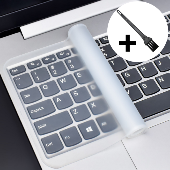 월간리빙 투명 실리콘 노트북 만능 키보드 키스킨, 2개, 13-14인치