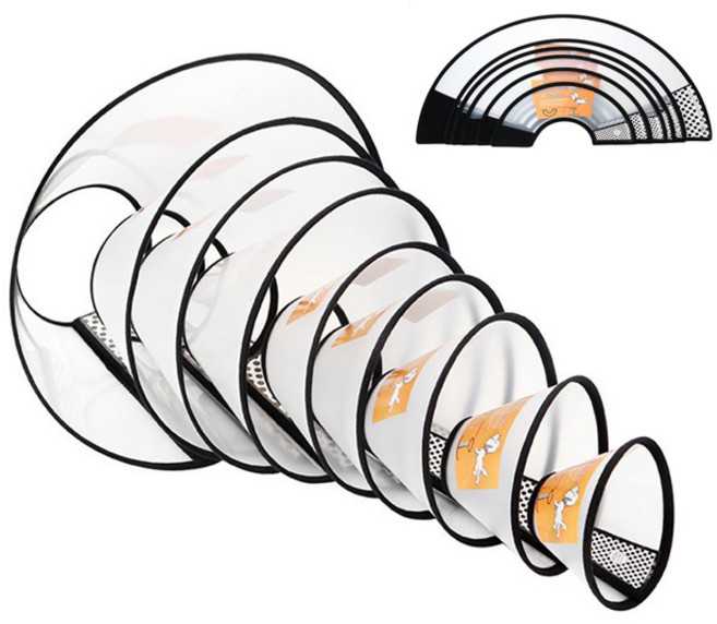 달빛마켓 강아지 고양이 넥카라 상처보호대 깔대기 7호, 1개