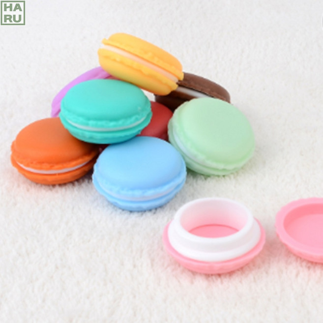 소형 여행용 화장품용기 미니 단지형 용기 고체 향수 립케어 마카롱케이스 화장품 로션용기 크림공병 로션통 화장품통 휴대용공병, 연녹색, 1개