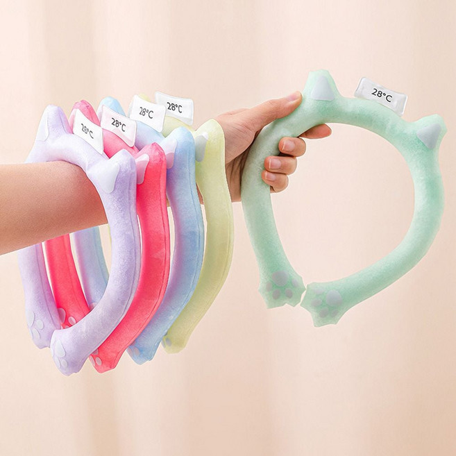 냥이 아이스넥쿨러 쿨링넥밴드 목 밴드 튜브 쿨스카프 hj2*89528JO