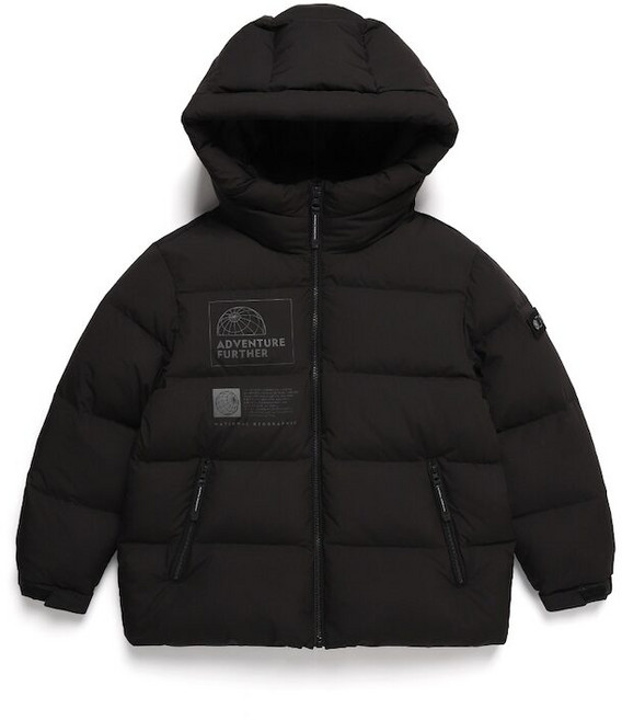 내셔널지오그래픽 키즈 K244UDW220 어드벤처 그래픽 덕 다운 점퍼 CARBONBLACK 543416
