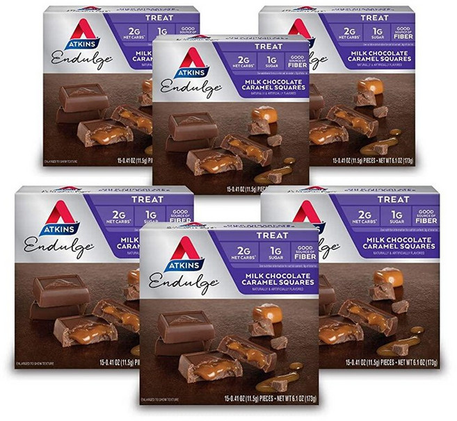 앳킨스 엔둘지 캐러멜 너트 츄 바 34g 5팩, 1개