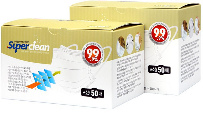 3Q마스크 덴탈형 KF80 100매 대형 중형 소형 초소형, 초소형(100매합포장)