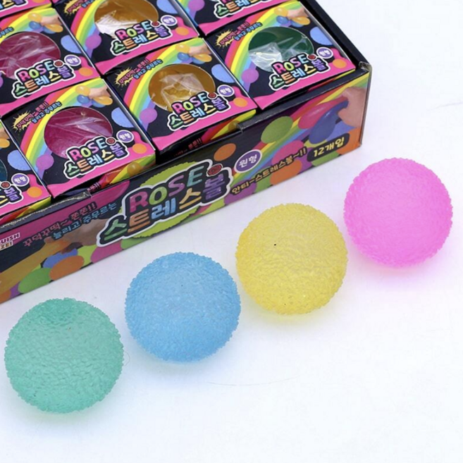 재린 [3+1/KC인증완료] 쫀득이 로제 스트레스볼 촉감놀이 랜덤색상 말랑이 스퀴시 말랑쫀득 힐링 만지작 피젯토이 스트레스 해소 장난감, 4개