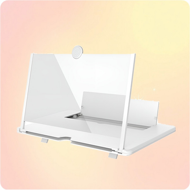 스마트폰 프리미엄 핸드폰 확대 돋보기화면 확대경, 화이트