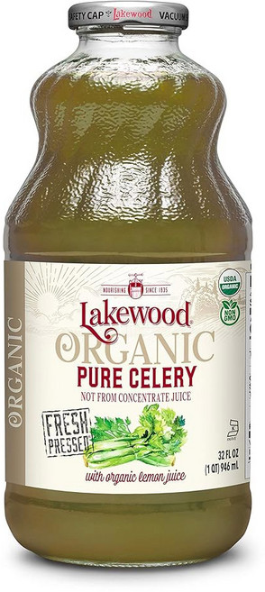 Lakewood Organic Pure Celery Juice | 레이크우드 셀러리 주스, 946ml