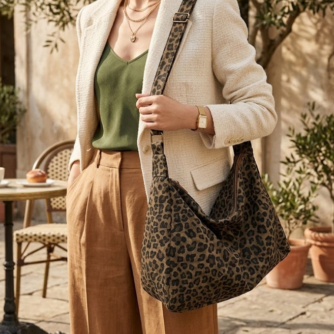라이크토브 여성 호피백 에코백 숄더백 크로스백