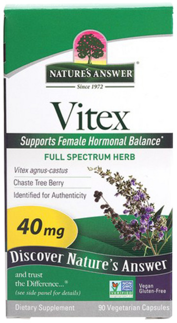 NATURE'S ANSWER 聖潔莓保健膠囊 40mg, 90顆, 1罐