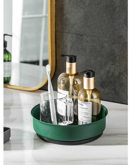 주방 조미료통 회전 트레이 스테인레스 이층 우아한 화이트 소형 20cm, 3. 우아한 화이트 중형 25cm, 1개