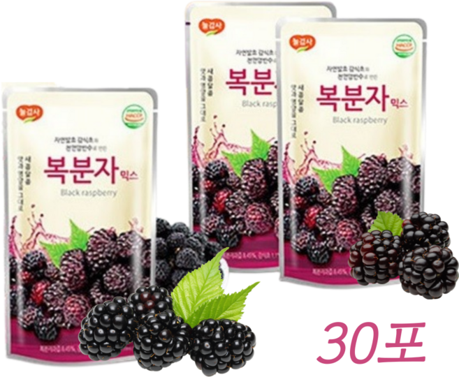 자연발효 복분자 감식초 음료, 30개, 130ml