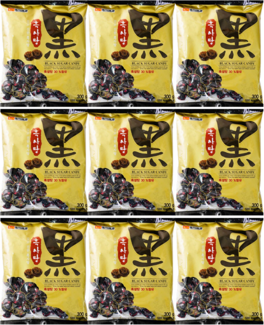 동아제과 흑사탕, 300g, 9개