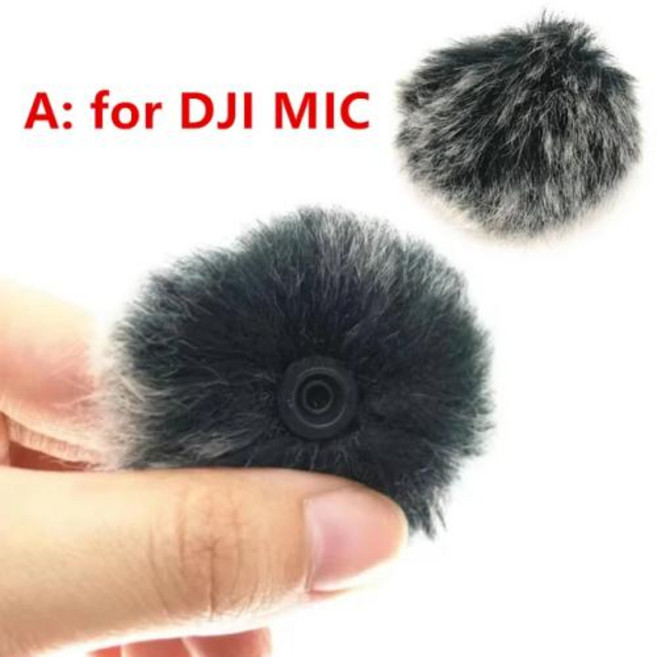DJI 마이크 윈드 스크린 야외 커버 앞유리 머프 윈드 실드 데드캣 MIC2 포켓 3 송신기 무선 시스템용, 없음, 1) A MIC