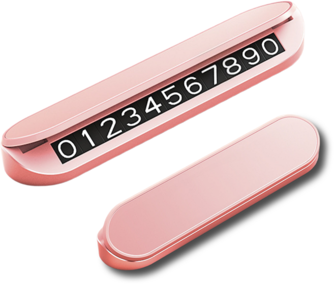 모노룸 임시주차번호판V4, 1개, 핑크