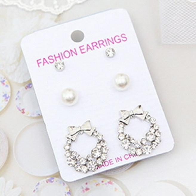 카밀라 [당일발송] 엘라리본 3set 귀걸이