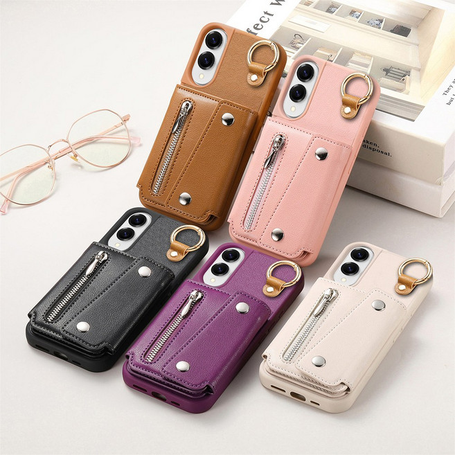 모든지 갤럭시S25엣지 케이스/S937 마카롱 미니지갑 키링 슬림 케이스