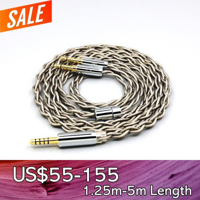 ONKYO SN-1 JVC HA-SW01 HA-SW02 매킨토시 랩스용 이어폰 케이블 순수 실버 + 그래핀 실버 도금 실드 MHP, 1.25m, 03 XLR 4 Pole Male, 1개