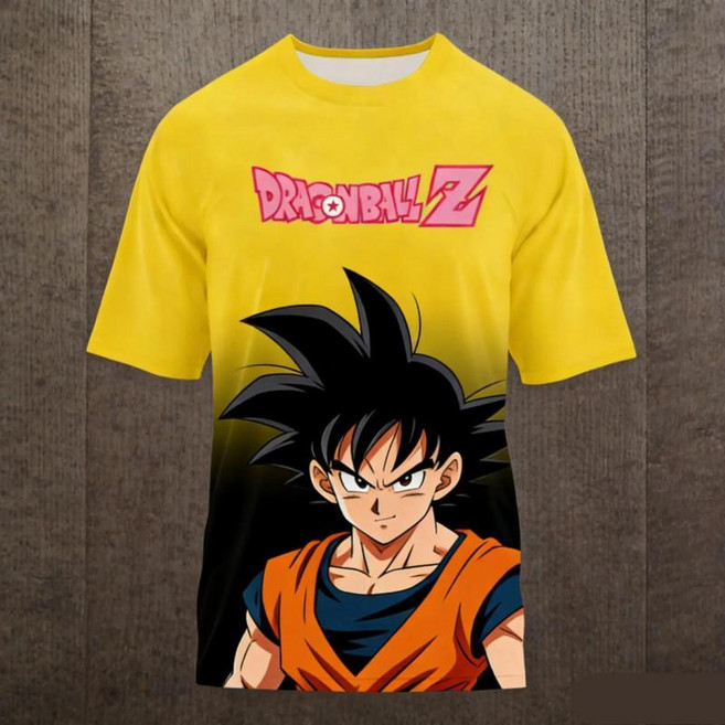 여름 드래곤 볼 티셔츠 아동용 애니메이션 반팔, 4. TO1001ZW, C. 4XL