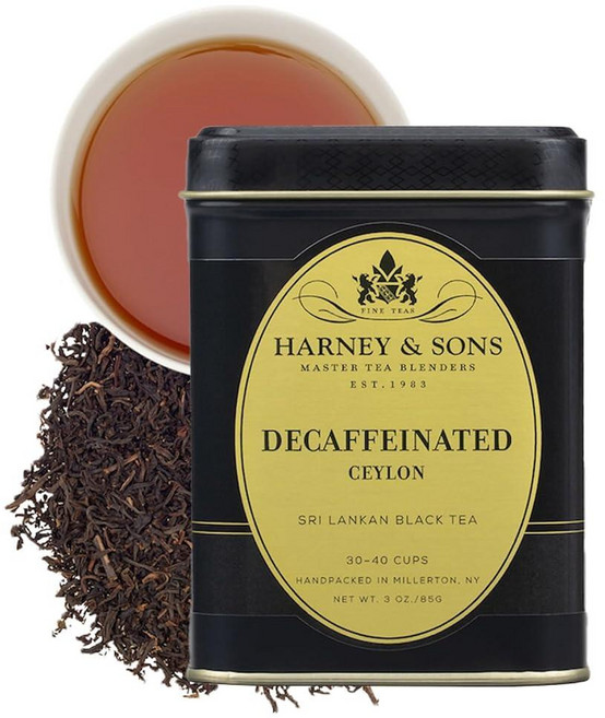 하니앤손스 Harney & Sons Fine Teas 디카페인 실론 홍차 틴 85g(3온스) 루즈 리프 209437, 85g