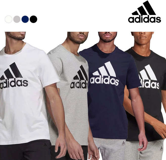 아디다스 빅로고 싱글저지 반팔 티셔츠 총 4컬러(택1)