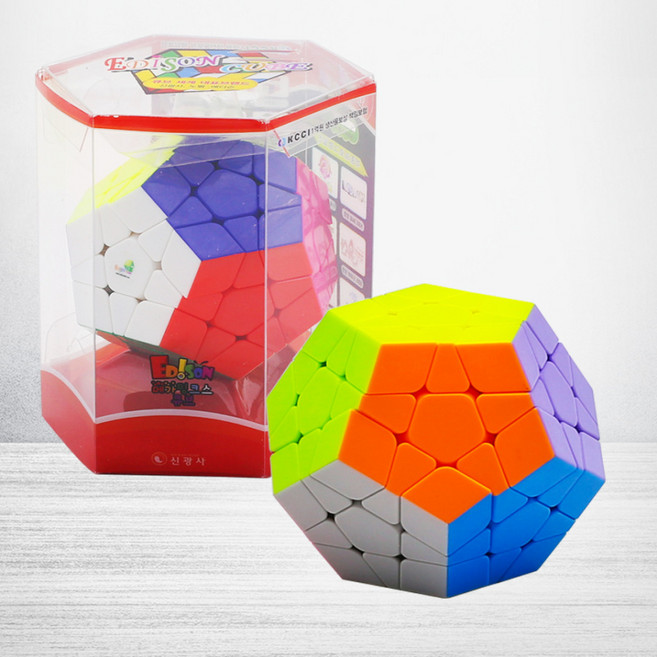 큐브 창의력 향상 집중력 강화 두뇌 개발 교육용 퍼즐 장난감, 무지개, 1개