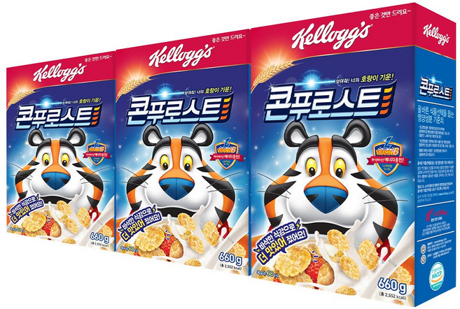 콘푸로스트 시리얼, 660g, 3개