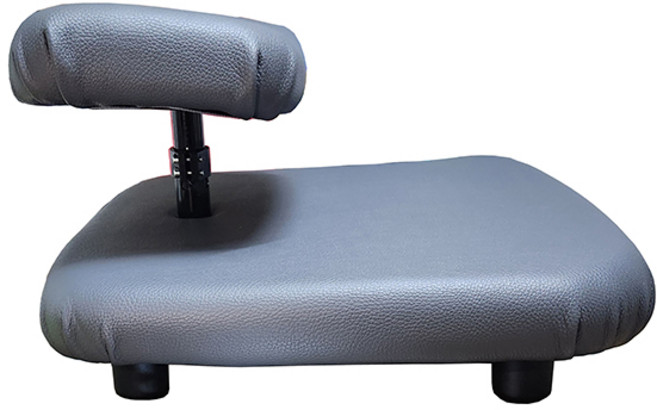 기도의자 이탈리아산 천연가죽기도의자 무릎의자 묵상의자, 새틴그레이색  이탈리아산 천연소가죽, 1개