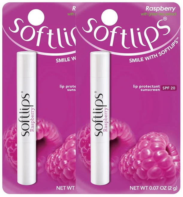 멘소래담 소프트립스 라즈베리 립밤 SPF20 자외선차단 프리미엄 립케어, raspberry, 2g, 2개 - 쿠팡