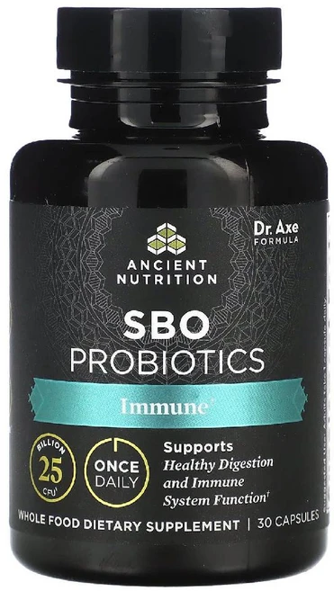 Ancient Nutrition SBO 프로바이오틱 이뮨 250억 CFU 30 캡슐, 1개, 30정 - 쿠팡