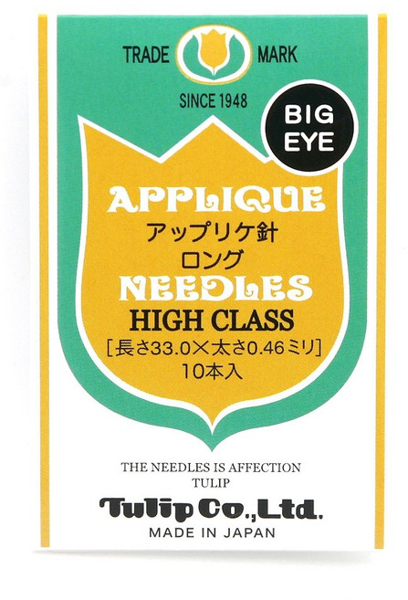 [튤립 TQ-014]고급 아플리케 바늘 LONG/BIG EYE, 1개