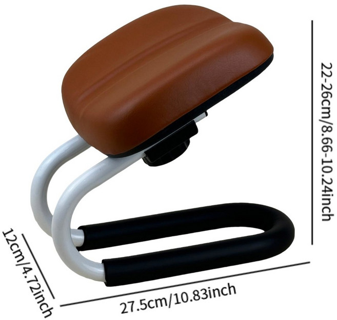 명상 의자 조정 가능한 경량 무릎을 꿇고 벤치 스튜디오 홈기도 요가 위한 휴대용 벤치기도, Brown1