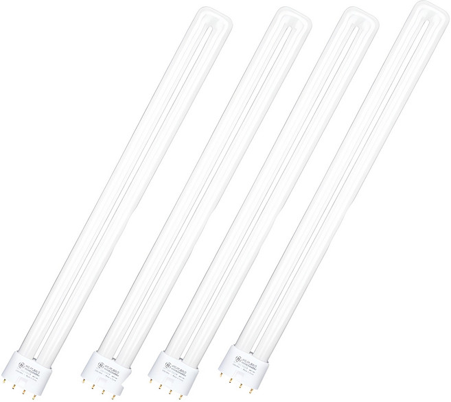 제너럴일렉트릭 Edison 이관 형광램프 55W FPL55EX-D, 주광색, 4개