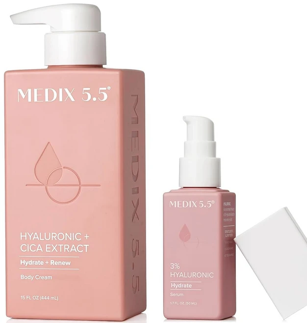 메딕스 바디 페이스 모이스처라이저 20 오일 보습 부스터 세럼 농축 슈퍼 장벽 크리피 스킨 트리트먼트 Fl Oz, 7 Hyaluronic Acid C am Bo er S, 1 Count Pa of 2 - 쿠팡