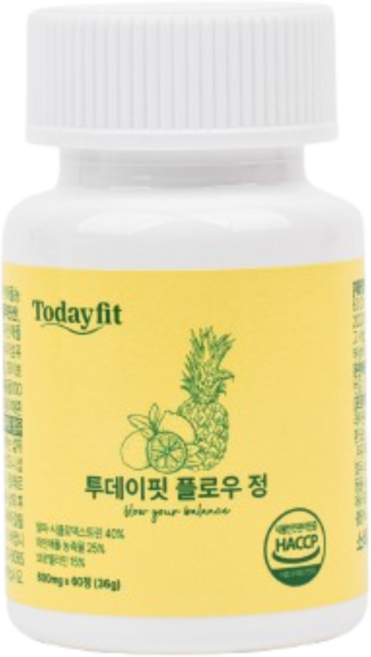 [투데이핏] 알파CD 알파시클로덱스트린 브로멜라인 혈당 다이어트/ 혈당 부종 다이어트, 24개, 60정